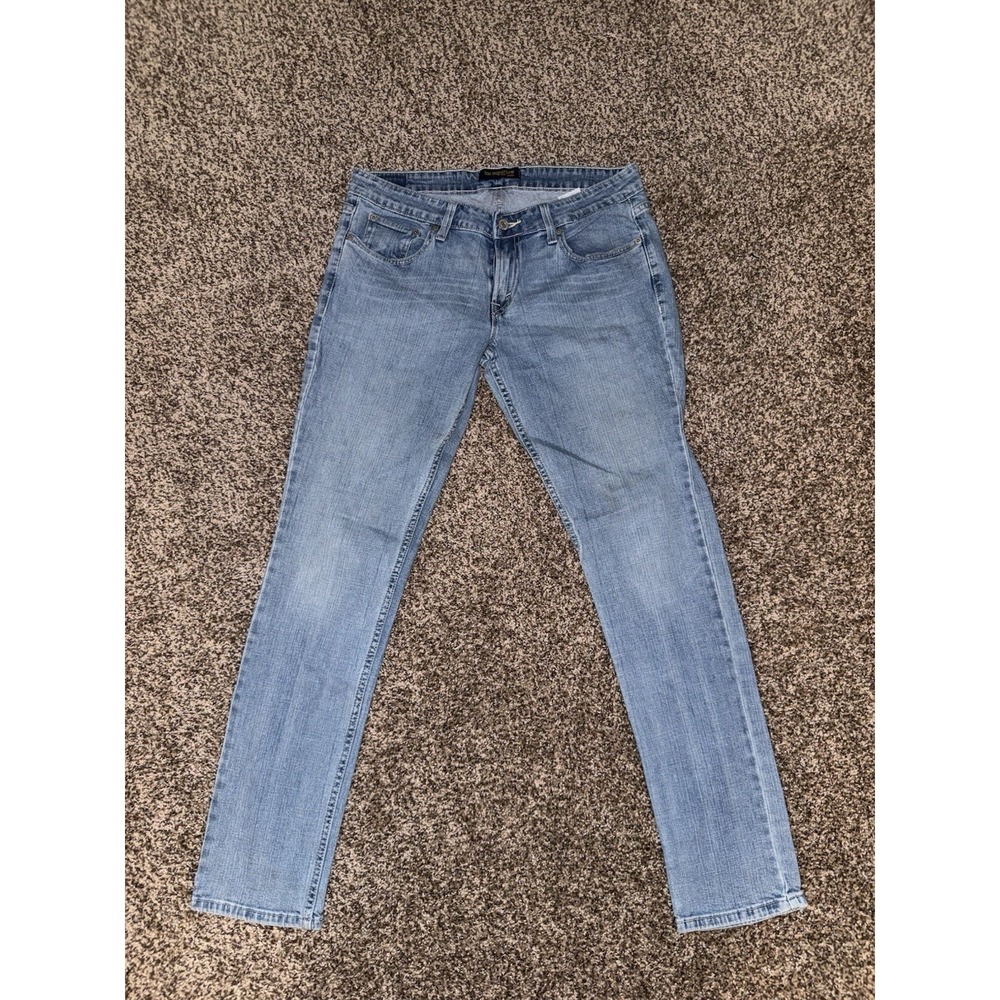 Levi's 524 Too Superlow Jeans Low Rise Slim Fit Skinny Light Wash Juniors 11 Y2K